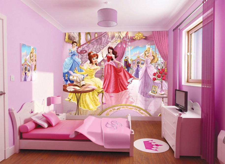 صور ديكورات غرف اطفال بنات Stunning Princess Bedroom