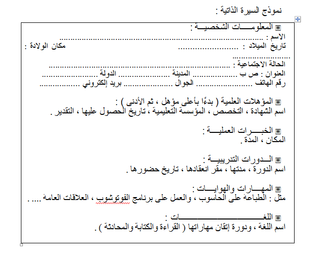 خلفيات لكتابة السيرة الذاتية 8408Fe439C7314166Ba04372Ae1580A1