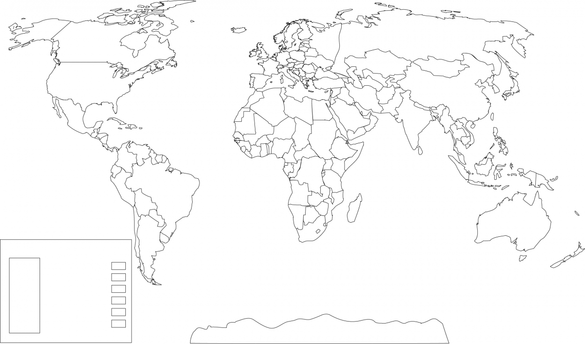 خريطة العالم للتلوين للاطفال 20160709 1137