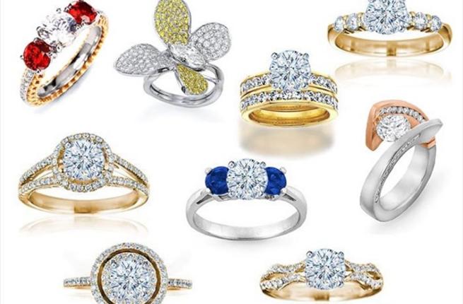 انواع خواتم الزواج المفعمة بالرقة والفخامة - اتركي الاشكال الاعتيادية الضخمة 1Engagement Rings Collection