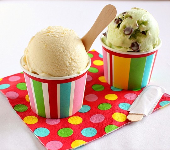 مثلجات سهلة التحضير بالصور Vanilla Mint Choc Chip Ice Cream 1