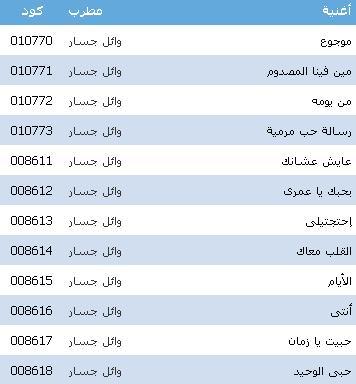 كود كول تون موبنيل - اكبر عدد اكواد لاحلي واجدد الاغاني 20160712 1293