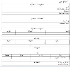 نموذج سيرة ذاتية لطلب وظيفة ، ستقبل في اي وظيفة 289425