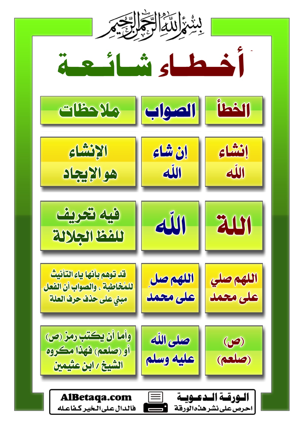 الاخطاء الشائعة في اللغة العربية - تعلم الكتابة العربية الصحيحة 20160718 3319