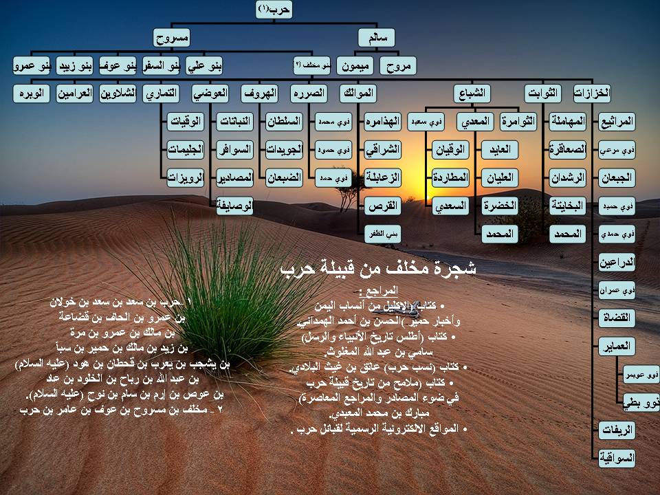 شجرة قبيلة الحربي القحطانية - اكبر قبائل العرب بالاسماء 20160719 1965