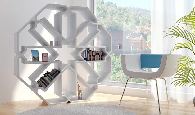 تصاميم رفوف كتب مودرن - اصنعي مكتبة مودرن وشيك عصرية جدا Bibliotheque Zelli Bookcase Younes Duret