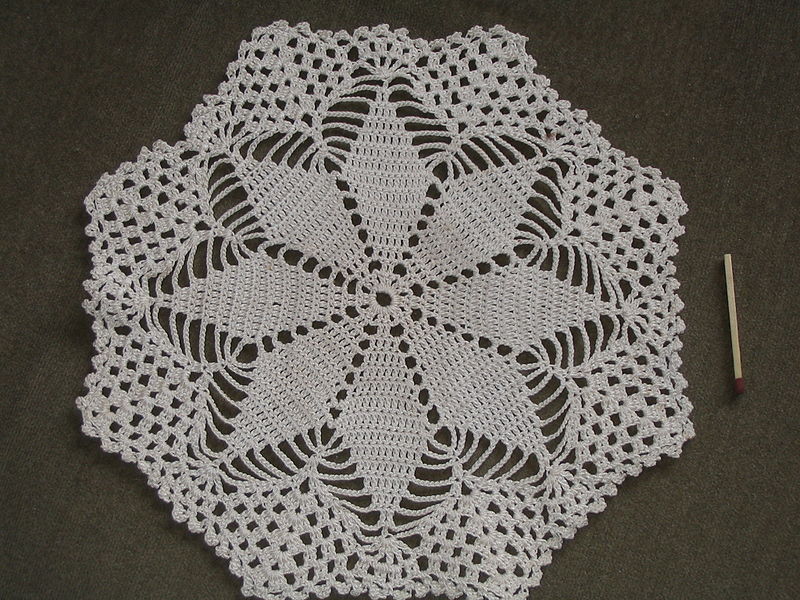 اروع مفارش كروشيه للطاولات 800Px Crochet Small Swedish Tablecloth Star About 1930