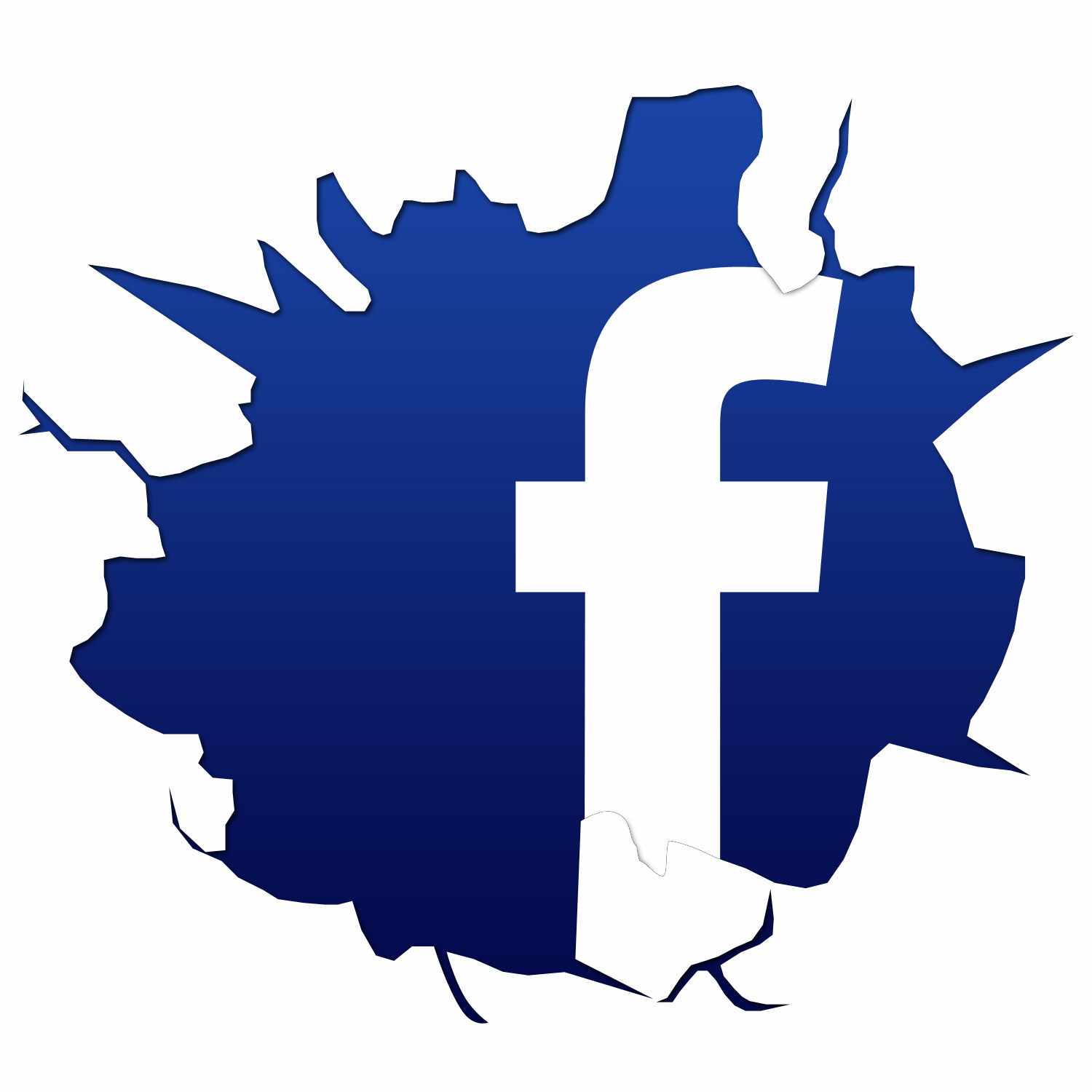 اسامى جروبات للفيس بوك - اسماء غير عادية لاجمل جروب Cracked Facebook Logo Kapos Nimbuzz