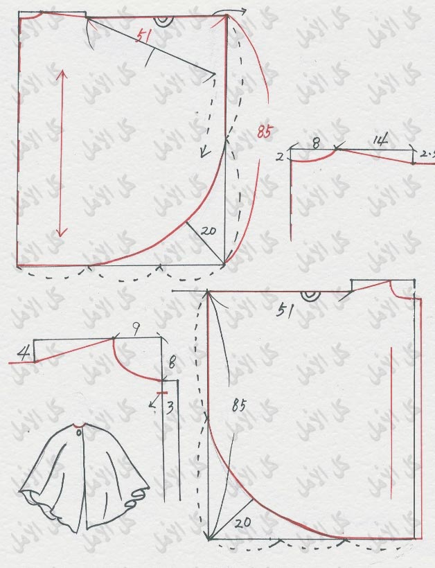 طريقة تفصيل باترون كراكو