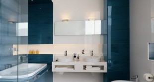 ولا لمنزلك شاهد ديكور حمامات المناسبة الالوان اشيك اروع Blue Bathroom Decorating Ideas 07 310x165