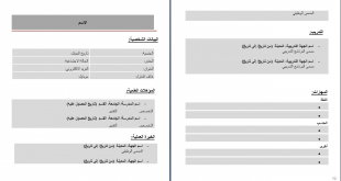 كتابة بالعربي السيرة الذاتية نموذج سيرة ذاتية عربي 310x165