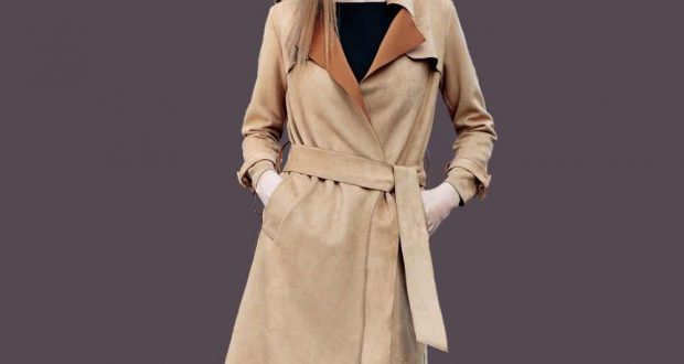  2015 Hot New High Quality Autumn Winter Women Fashion Long Faux Suede Trench Coat Designer Belted 1 620x330